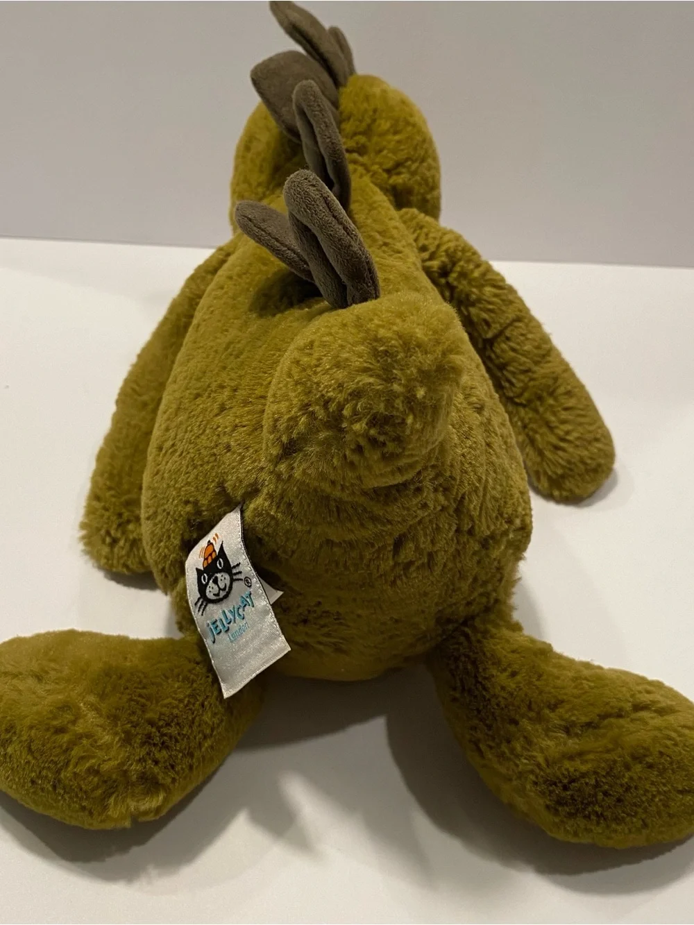 Jellycat Olive Green Plush Dinosaur Stuffed Animal